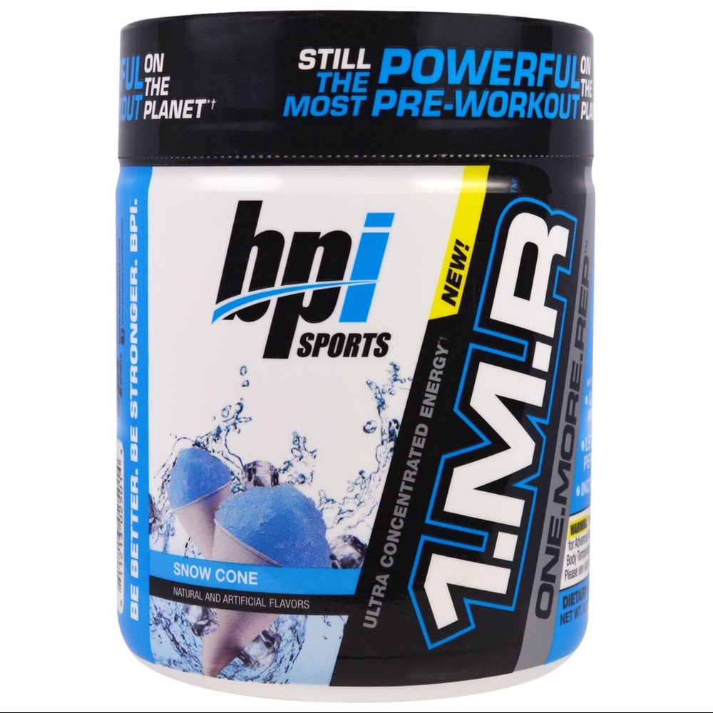 BPI Sports 1MR Preworkout Snow Cone NWT